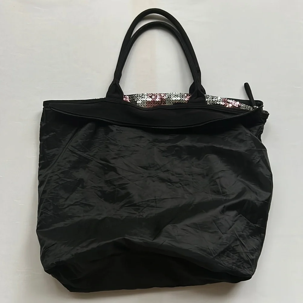 Victoria’s Secret Pink and White Sequin Tote Bag